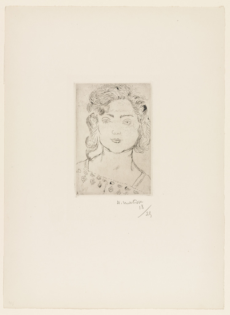 Young Girl, Flowered Blouse (Fillette, blouse fleurie)