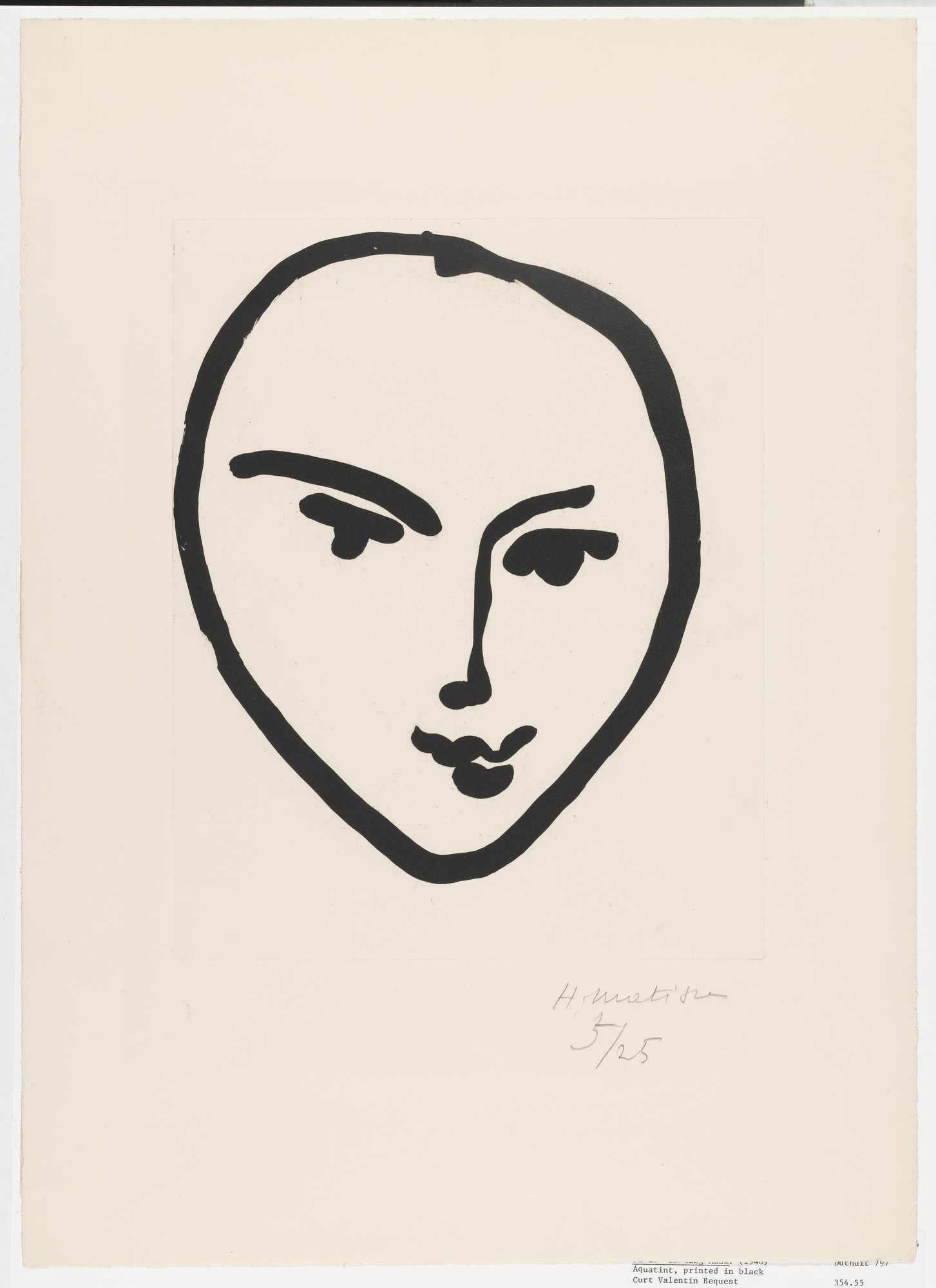 Henri Matisse. Nadia. Smiling Face (Nadia. Masque souriant)