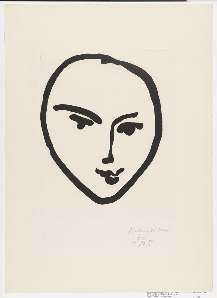 Nadia. Smiling Face (Nadia. Masque souriant) by Henri Matisse