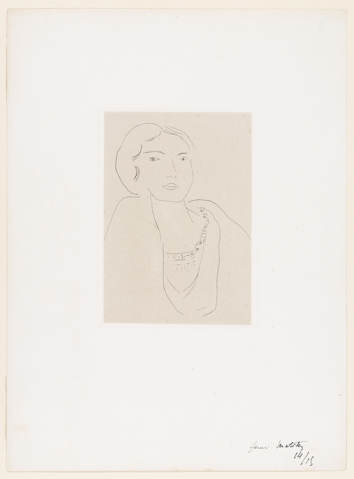 Henri Matisse. Emma L., "Rivière"