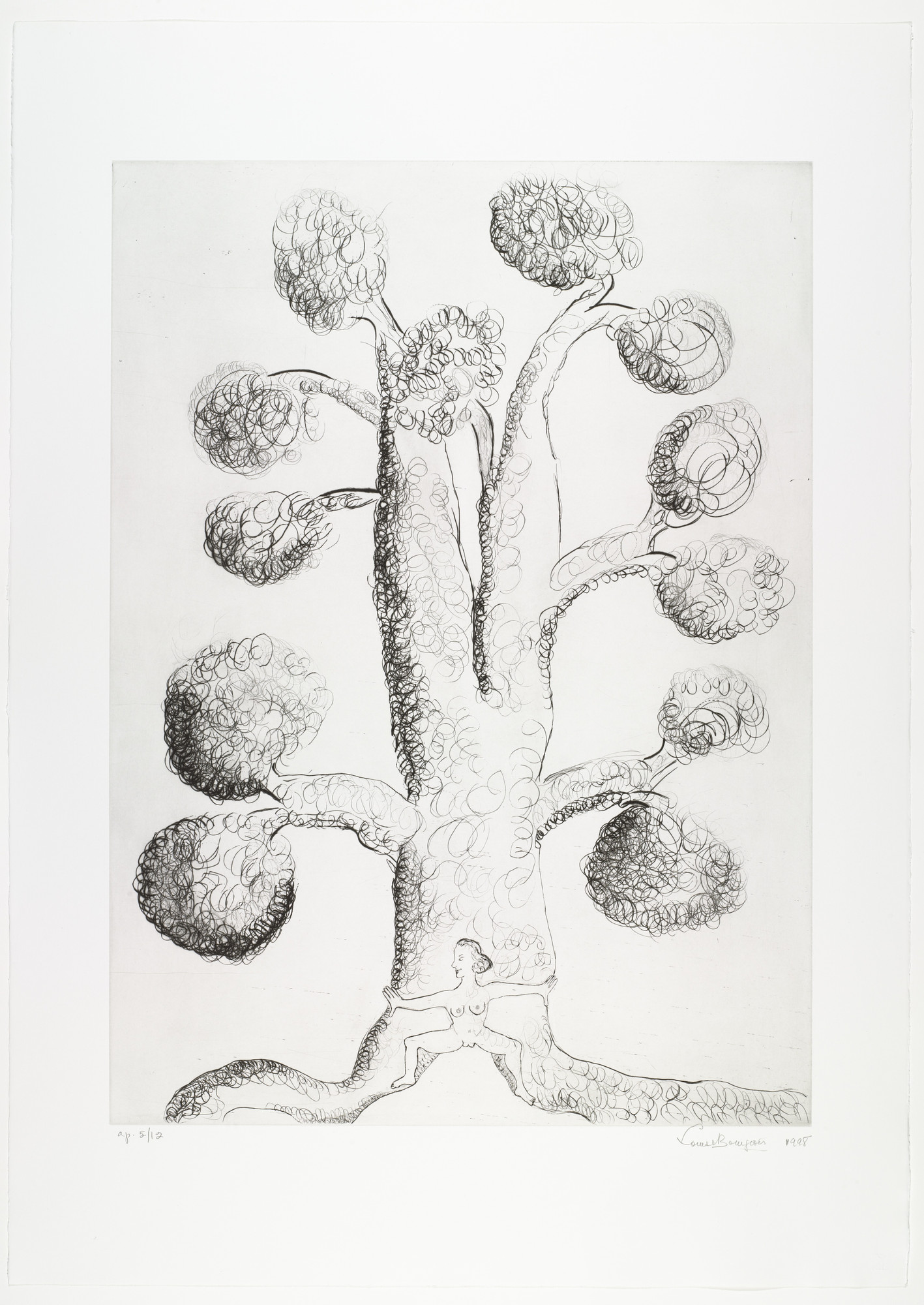 Louise Bourgeois. Untitled, plate 3 of 9, from the portfolio, Topiary: The Art of Improving Nature