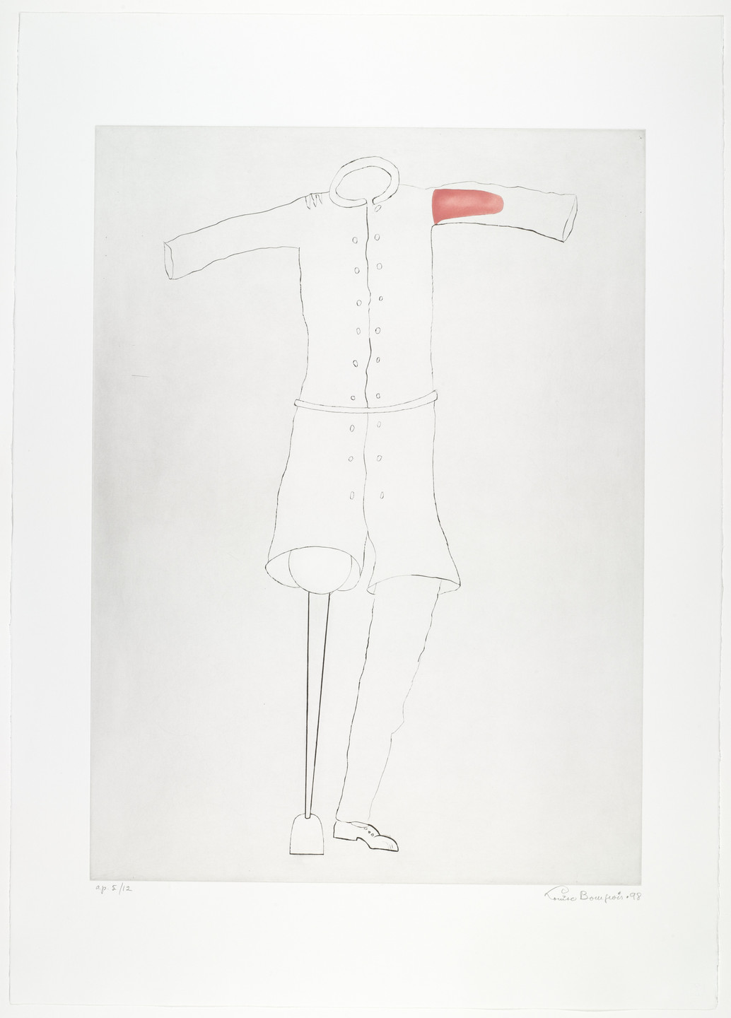 Louise Bourgeois. Untitled, plate 6 of 9, from the portfolio, Topiary: The Art of Improving Nature. 1998