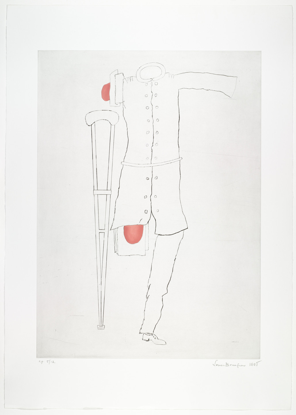 Louise Bourgeois. Untitled, plate 7 of 9, from the portfolio, Topiary: The Art of Improving Nature. 1998