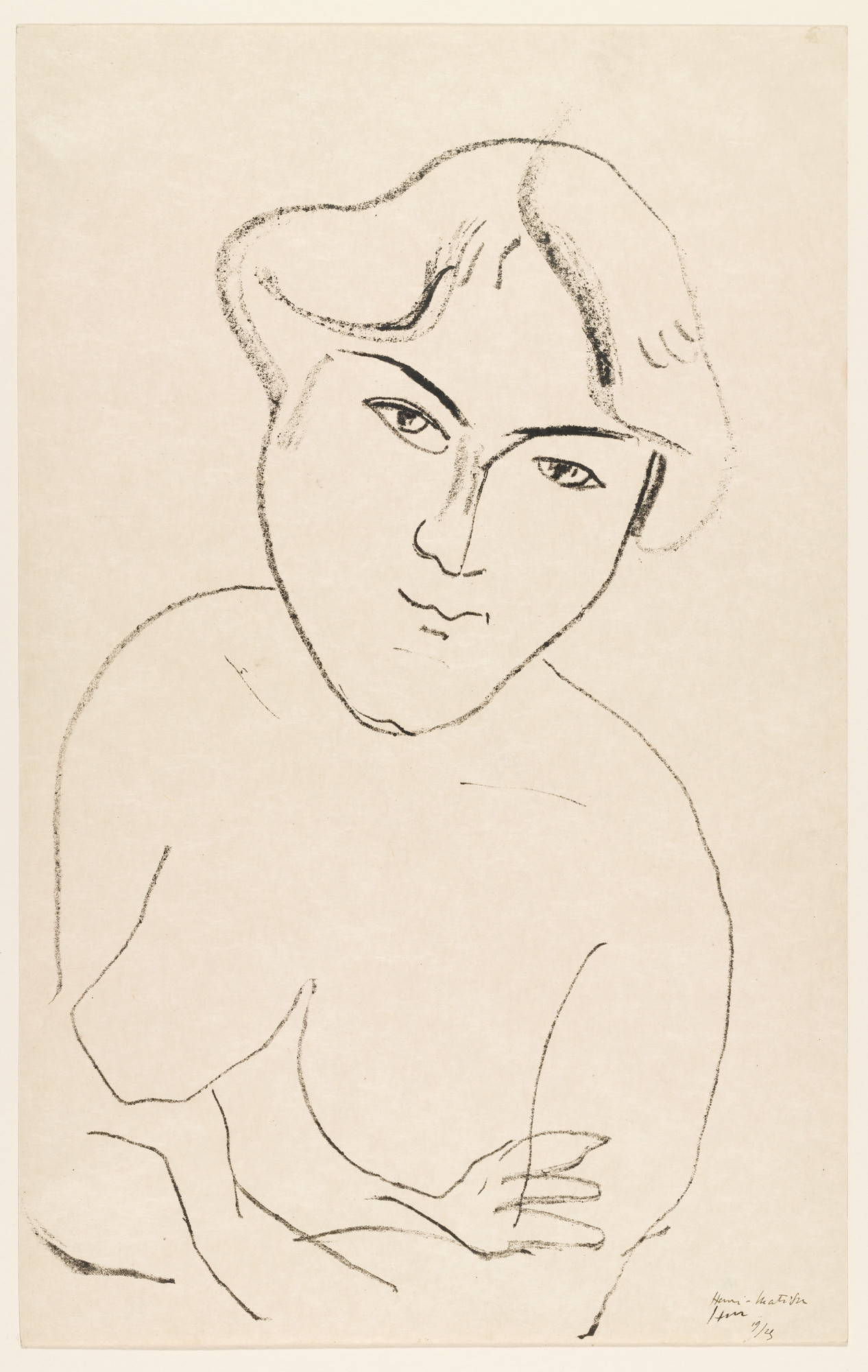 Henri Matisse. Torso with Arms Crossed (Torse aux bras croisés)