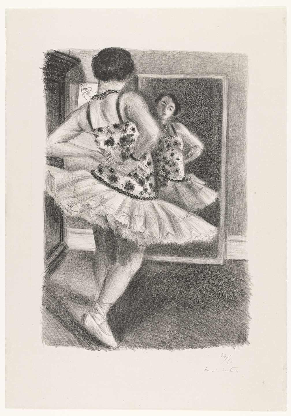 Henri Matisse. Dancer Reflected in the Mirror (Danseuse reflétée dans la glace). 1927
