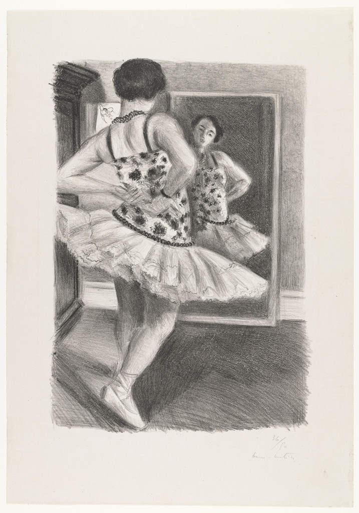 Dancer Reflected in the Mirror (Danseuse reflétée dans la glace)