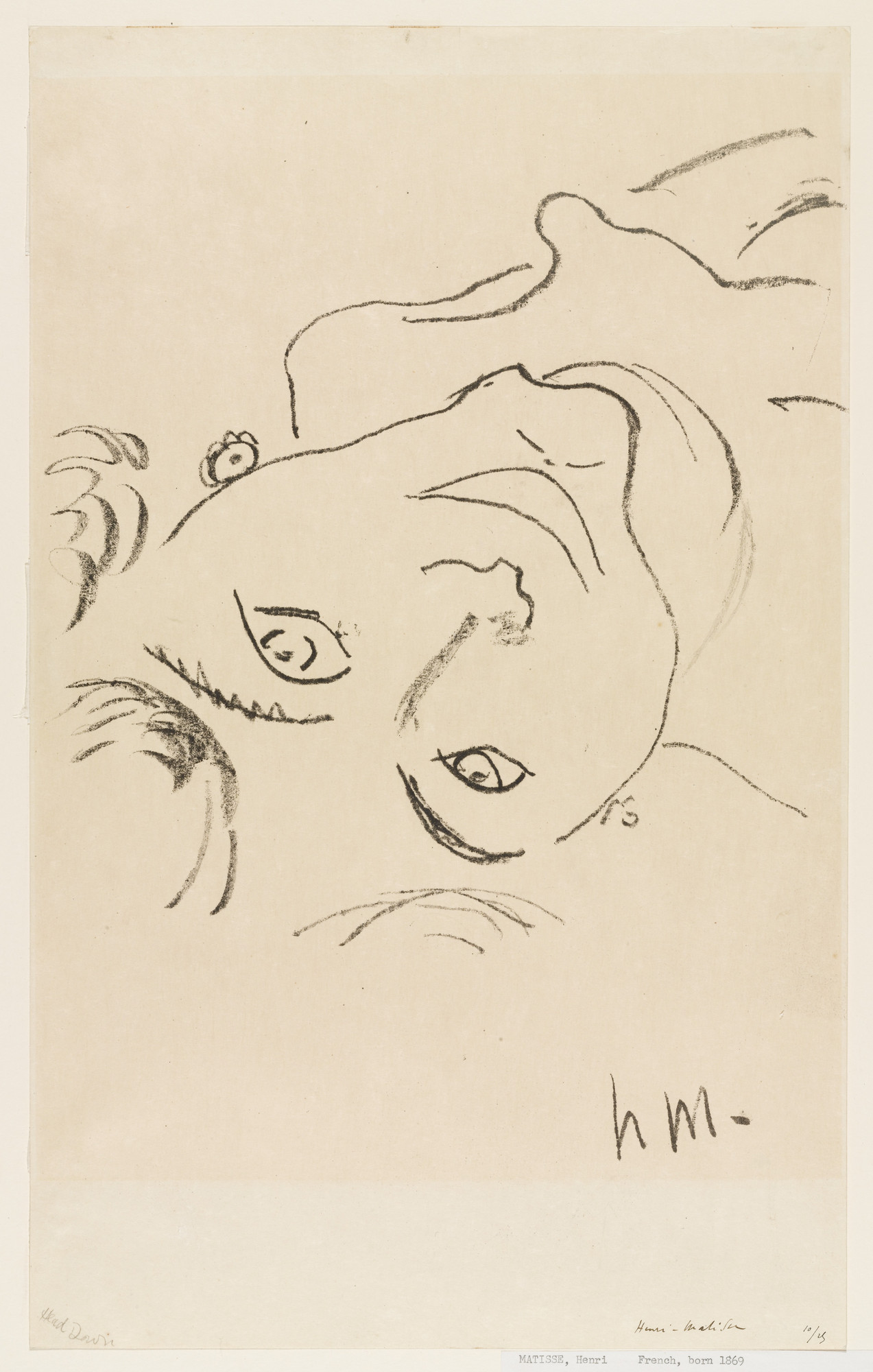 Henri Matisse. Upside Down Head (Tête renversée)