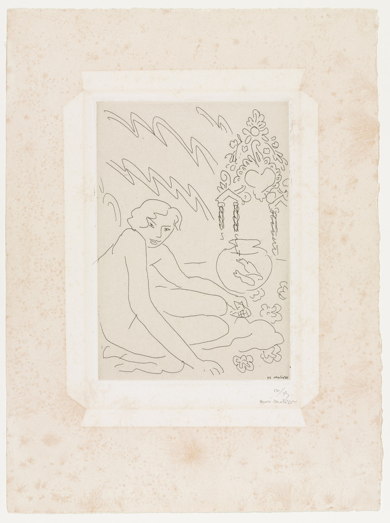 Nude with Moroccan Mirror (Nu au miroir marocain)