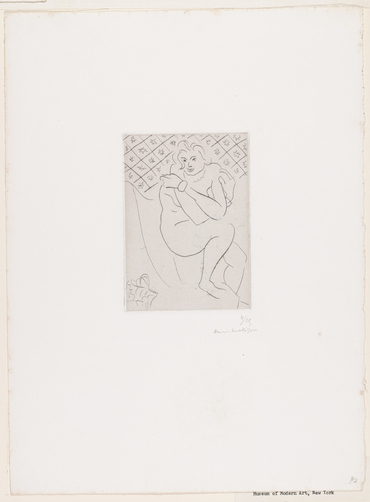 Seated Nude, Arms Crossed on Chest (Nu assis, bras croisés sur la poitrine)