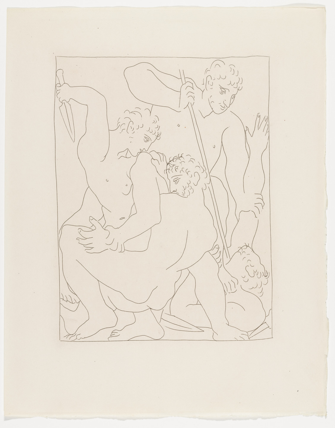 Pablo Picasso. The Combat of Perseus and Phineus for Andromeda (Combat pour Andromède entre Persée et Phinée) from Les Métamorphoses. 1930, published 1931