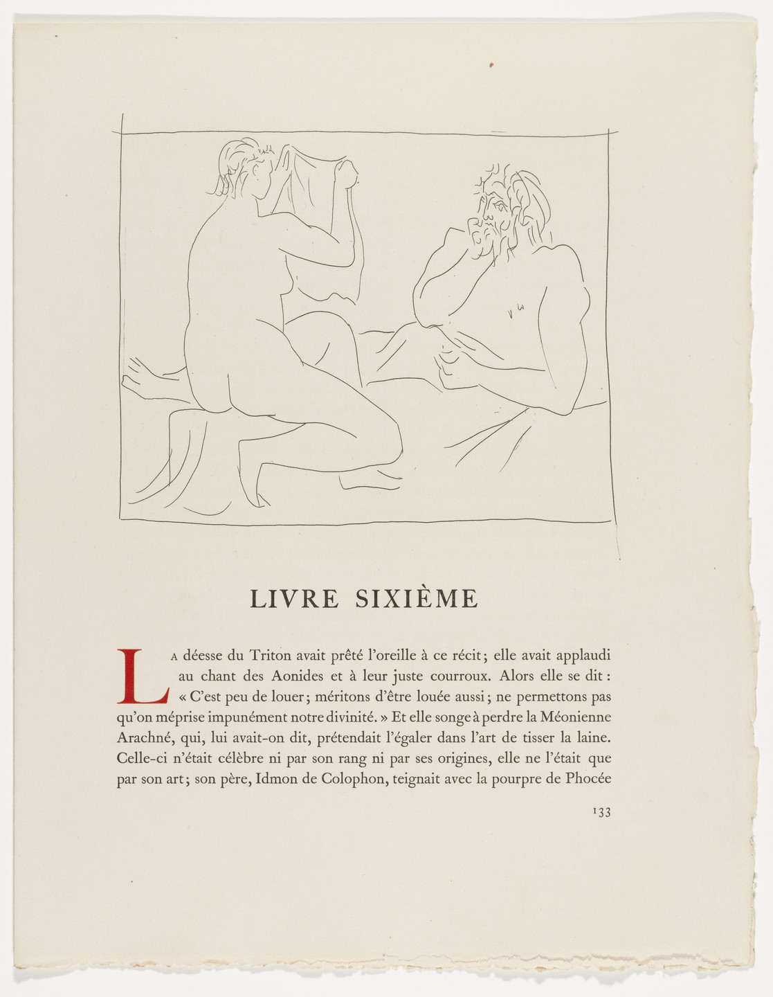 Pablo Picasso. Arachne Showing Her Work (Arachnée montrant son travail) from Les Métamorphoses. 1931