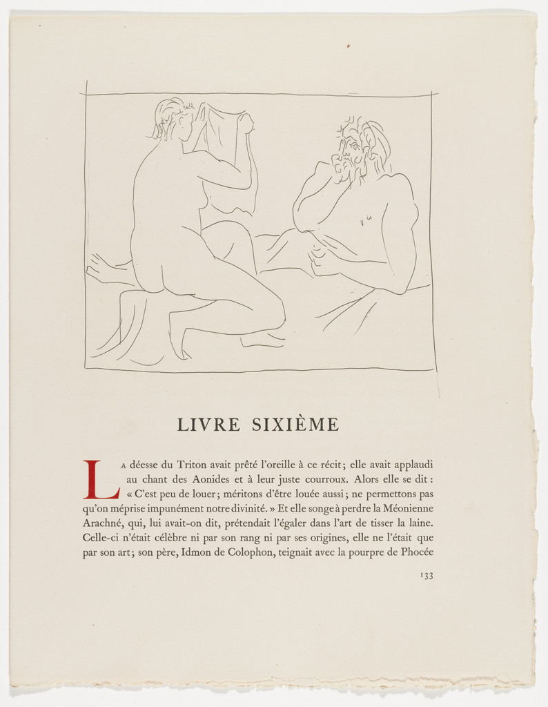 Arachne Showing Her Work (Arachnée montrant son travail) from Les Métamorphoses