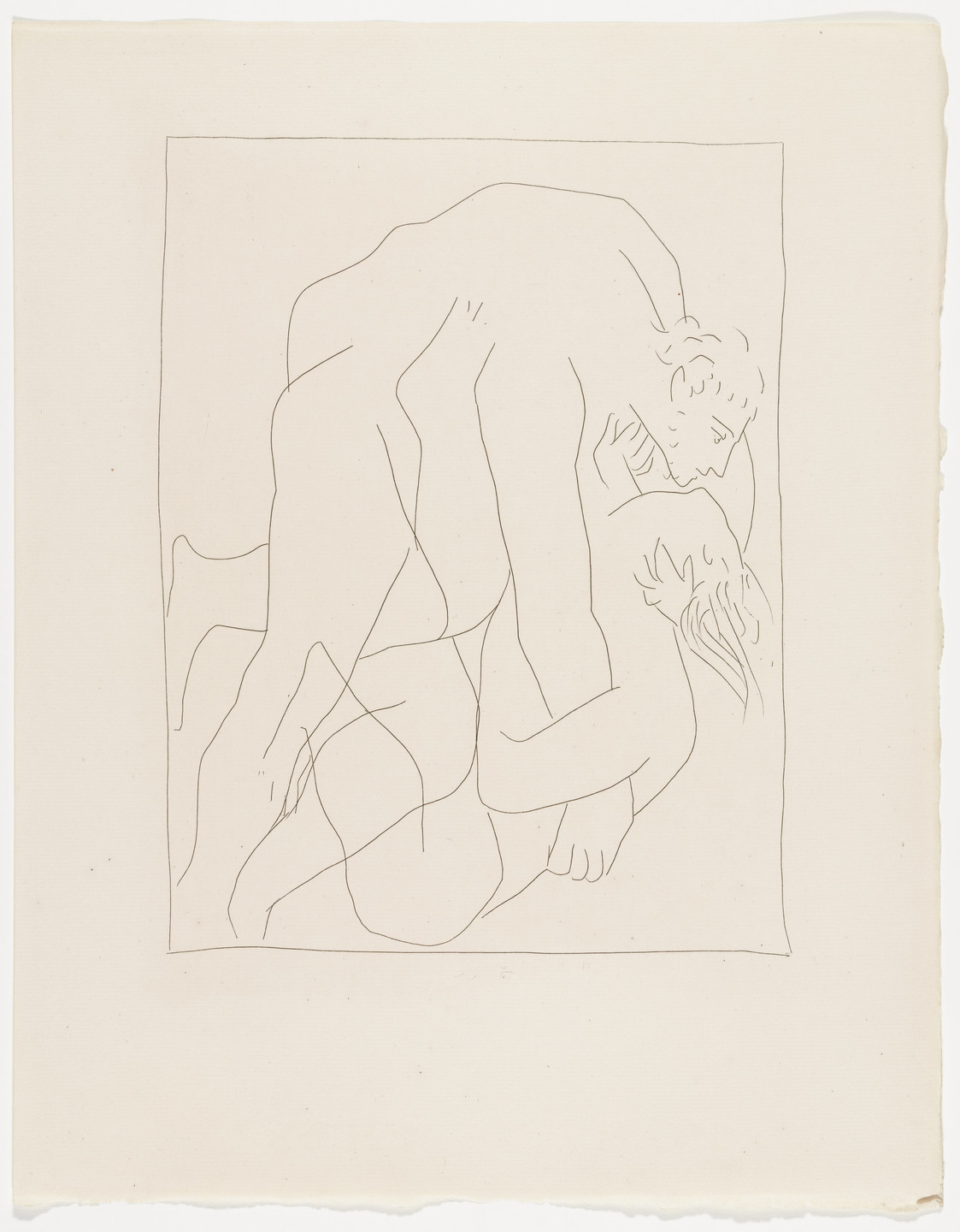 Pablo Picasso. Struggle Between Tereus and His Sister-In-Law Philomela (Lutte entre Térée et sa belle-sœur Philomèle) from Les Métamorphoses. 1930, published 1931