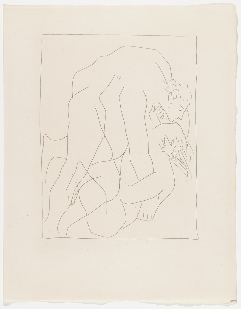 Struggle Between Tereus and His Sister-In-Law Philomela (Lutte entre Térée et sa belle-sœur Philomèle) from Les Métamorphoses