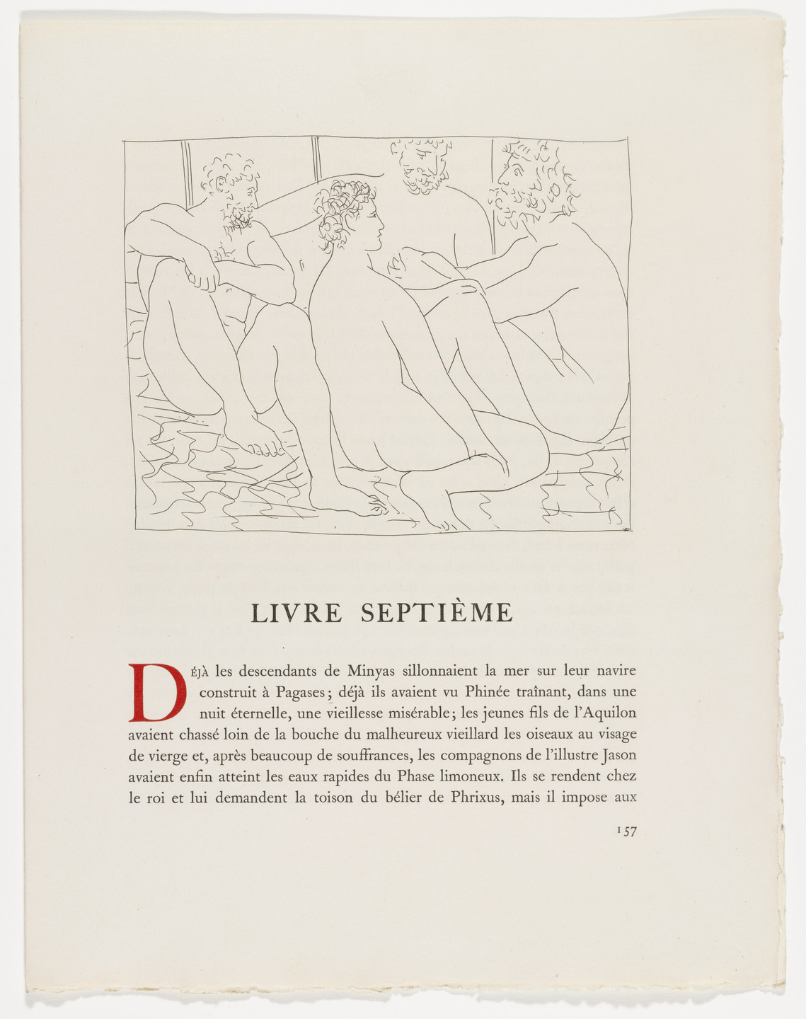 Pablo Picasso. Four Seated Nude Men (Quatres hommes nus assis) from Les Métamorphoses. 1931