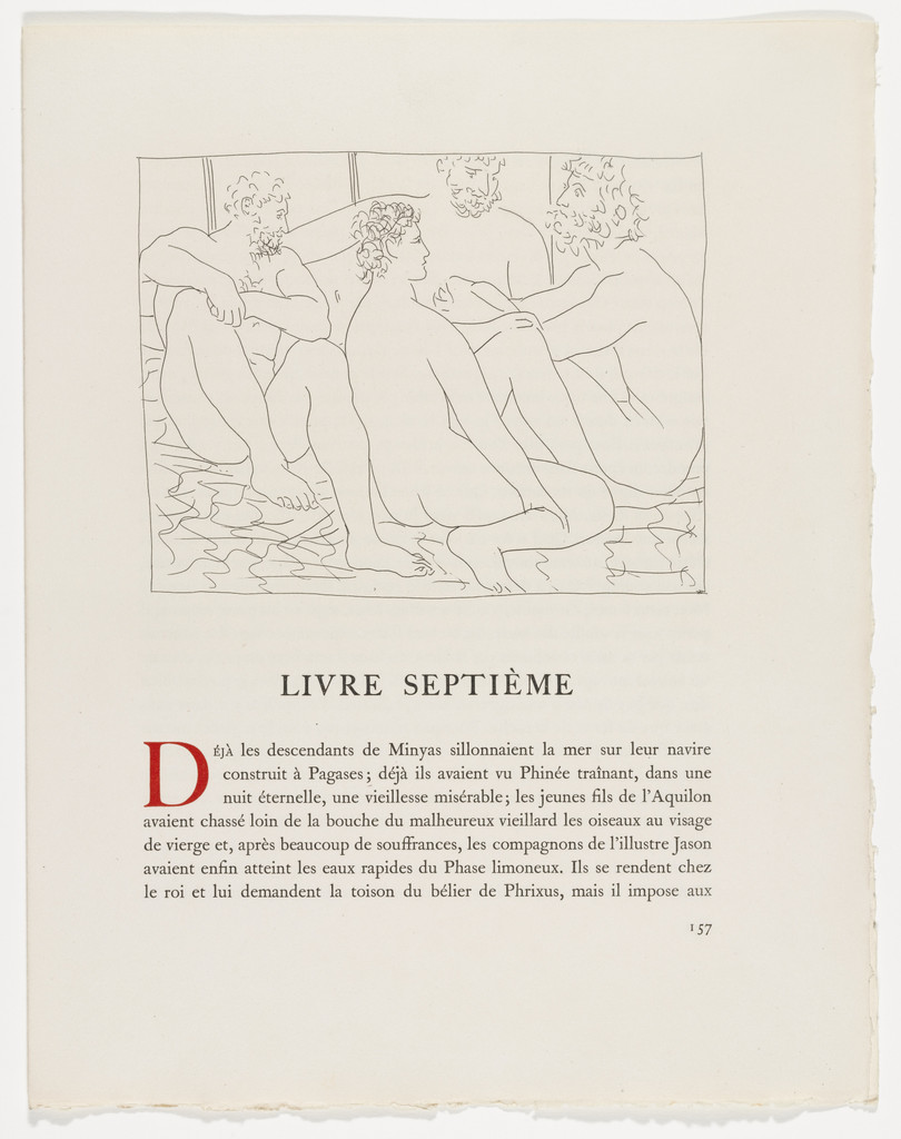 Four Seated Nude Men (Quatres hommes nus assis) from Les Métamorphoses