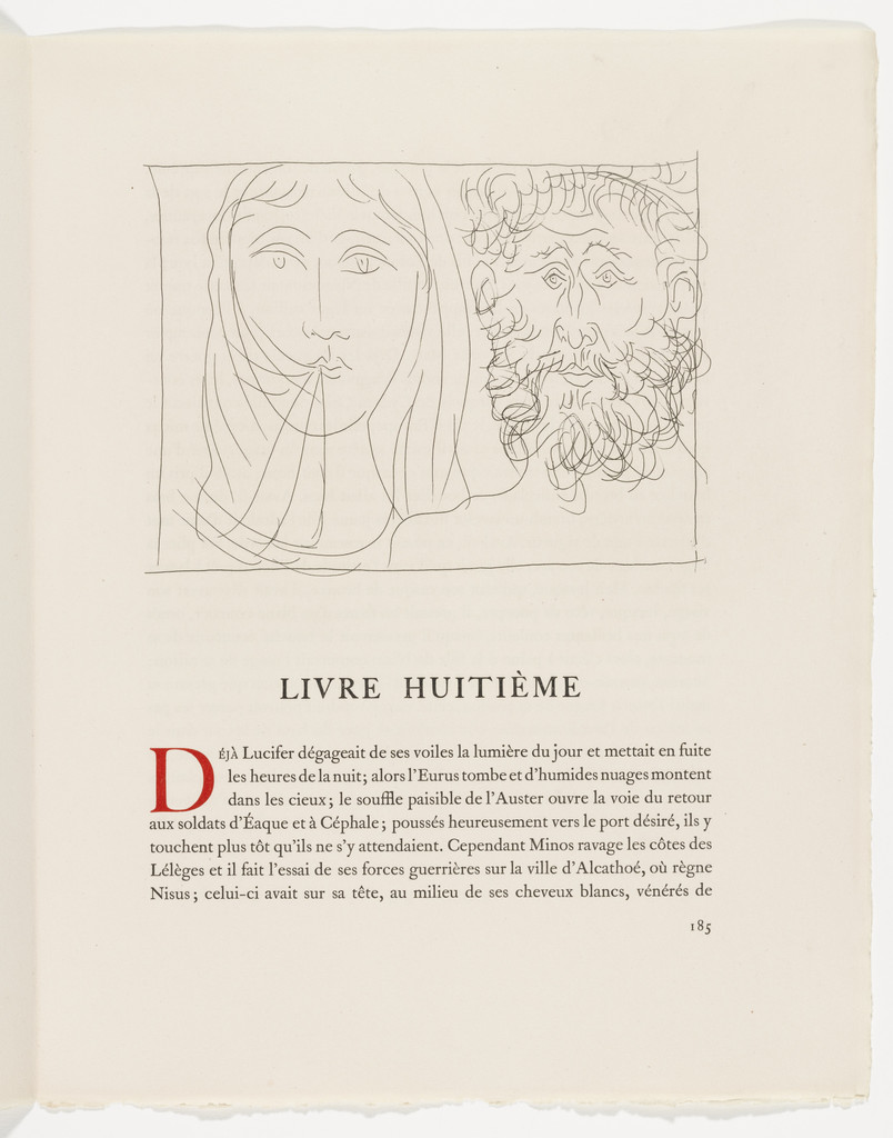 Head of a Man and a Veiled Woman (Tête d'un homme et d'une femme voilée) from Les Métamorphoses