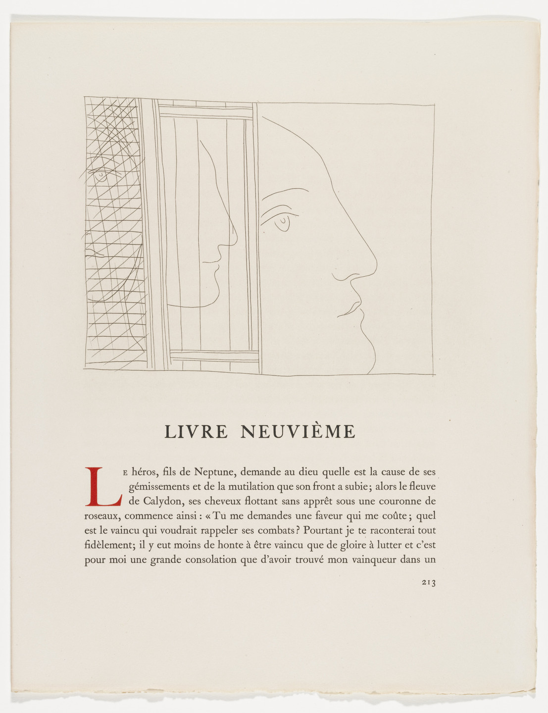 Pablo Picasso. Three Fragments of Heads (Trois fragments de têtes) from Les Métamorphoses. 1931