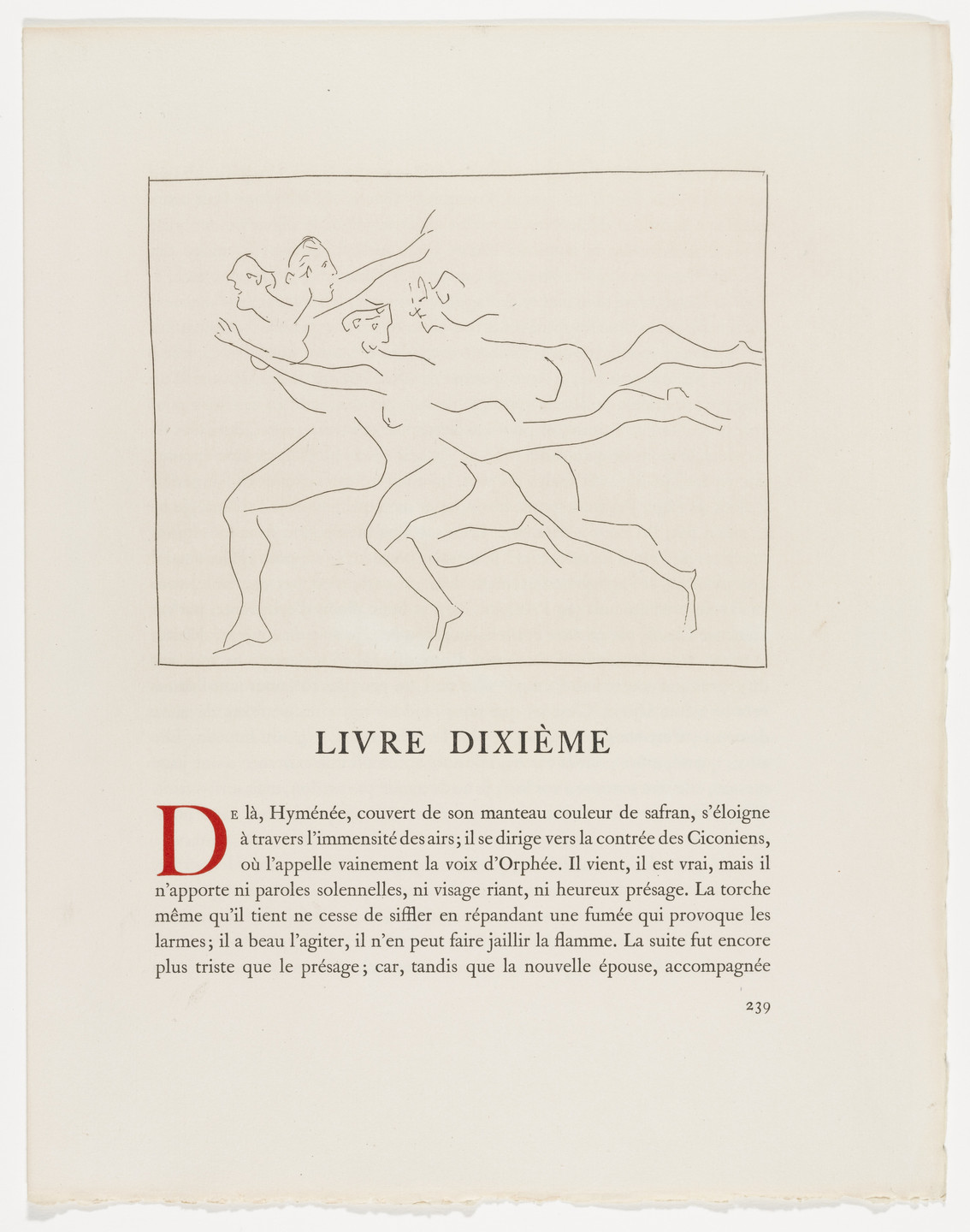 Pablo Picasso. Four Women in Flight (Quatre femmes en fuite) from Les Métamorphoses. 1931