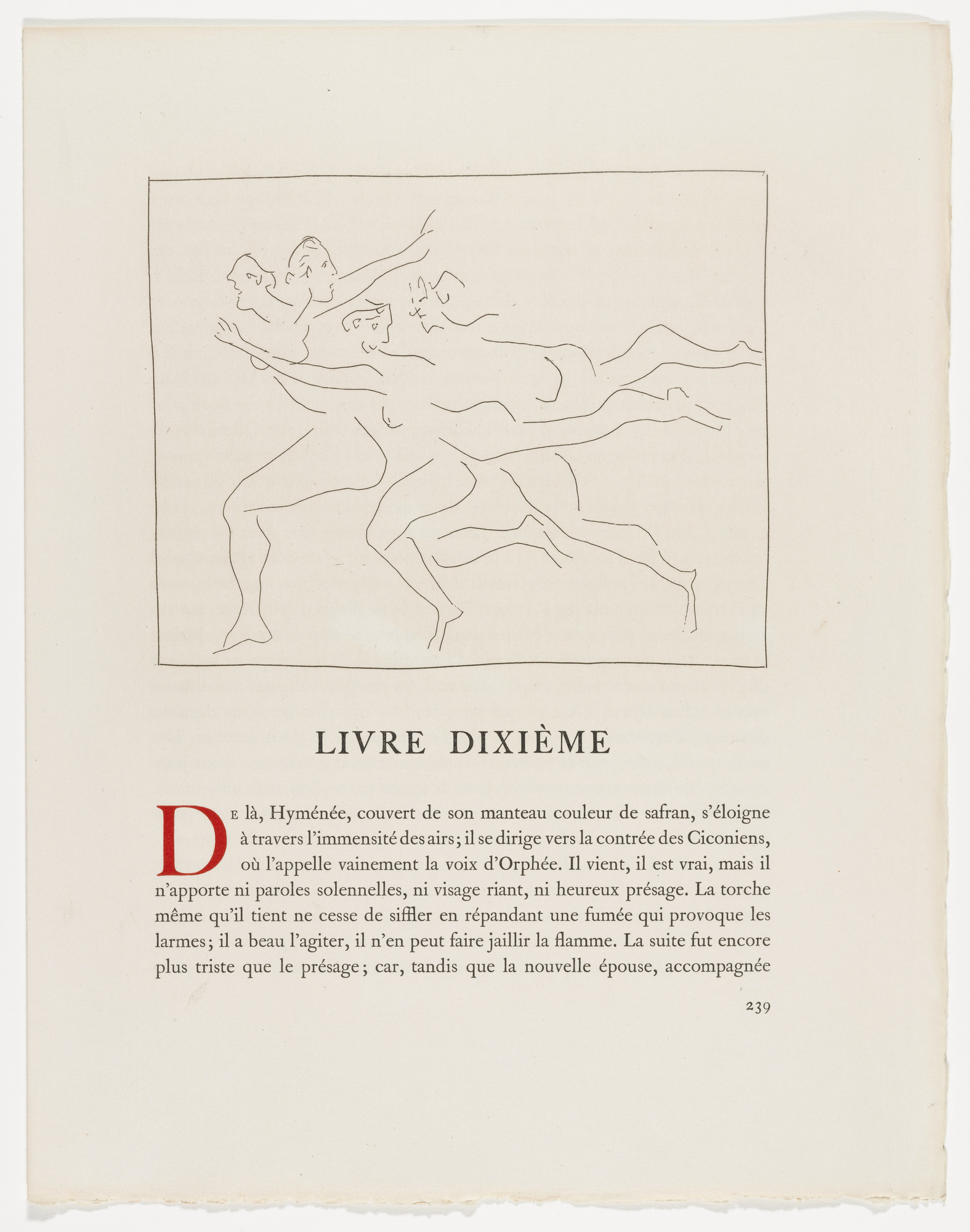 Pablo Picasso. Four Women in Flight (Quatre femmes en fuite) from