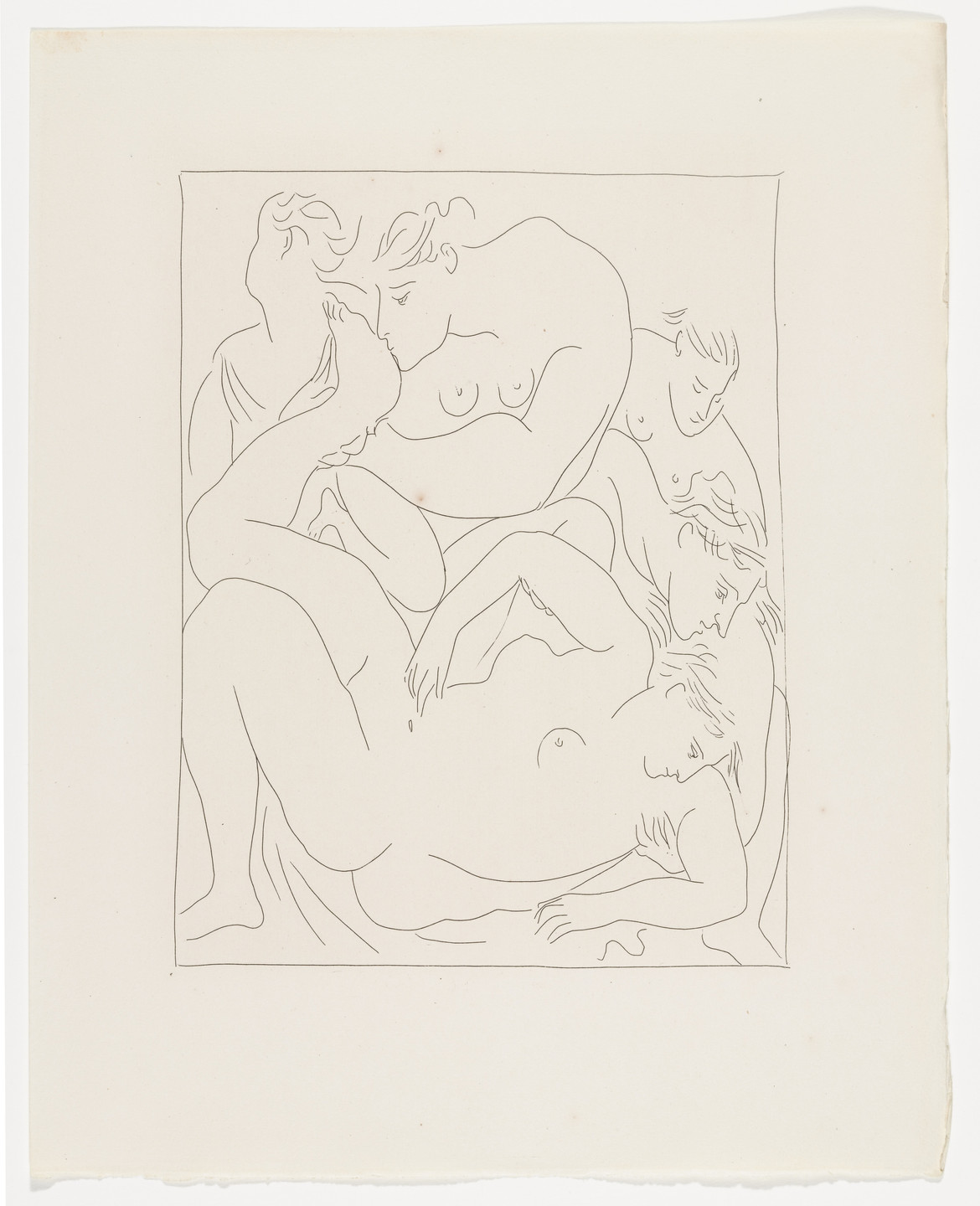 Pablo Picasso. Eurydice Stung by a Serpent (Eurydice piquée par un serpent) from Les Métamorphoses. 1930, published 1931