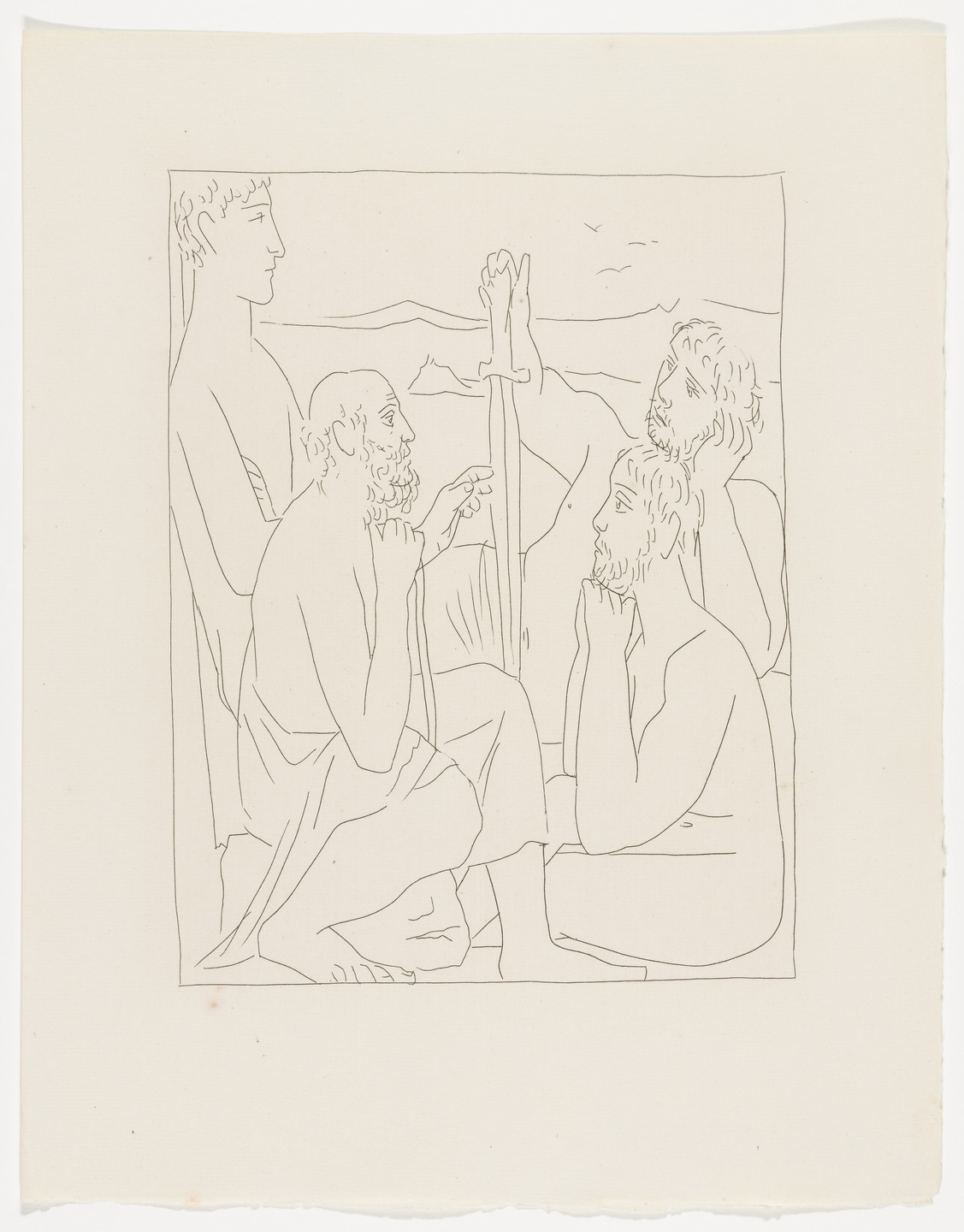 Pablo Picasso. Nestor&#39;s Stories About the Trojan War (Récits de Nestor sur la guerre de Troie) from Les Métamorphoses. 1930, published 1931