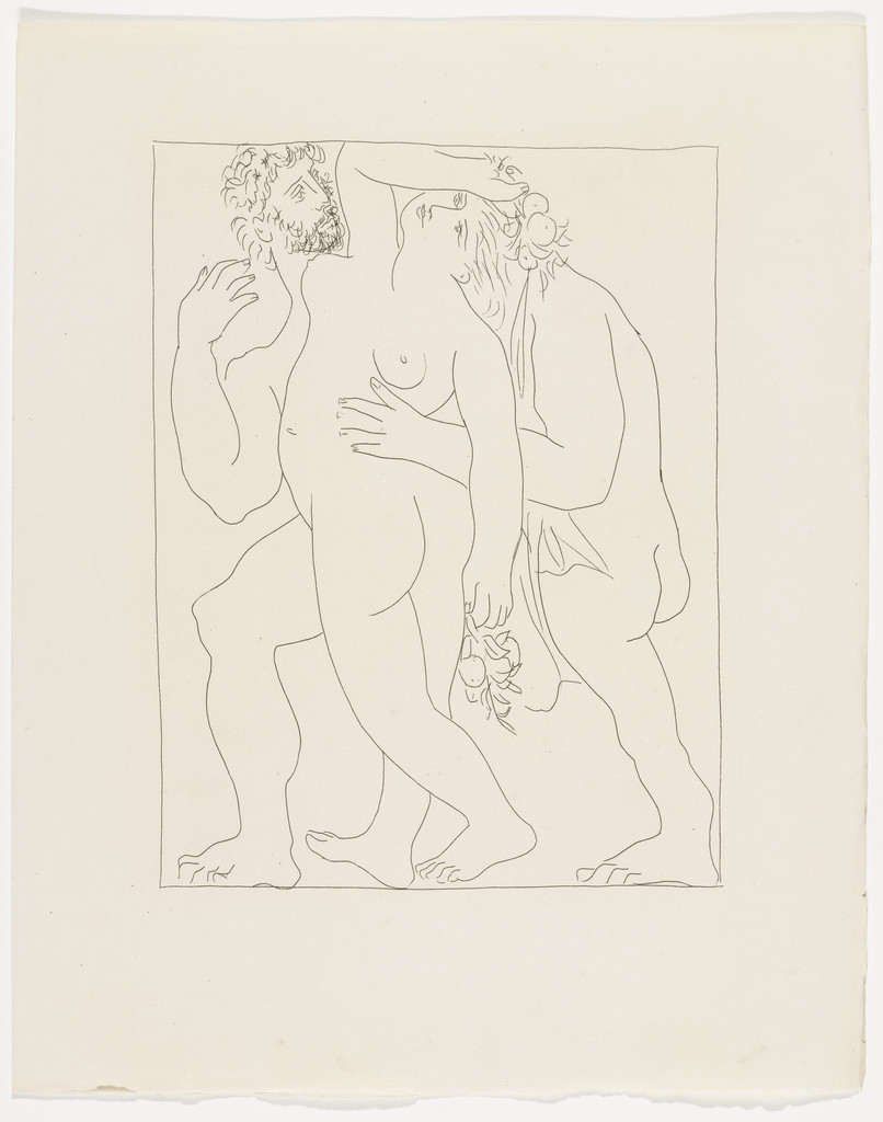 Vertumnus Amorously Pursues Pomona (Vertumne poursuit Pomone de son amour) from Les Métamorphoses