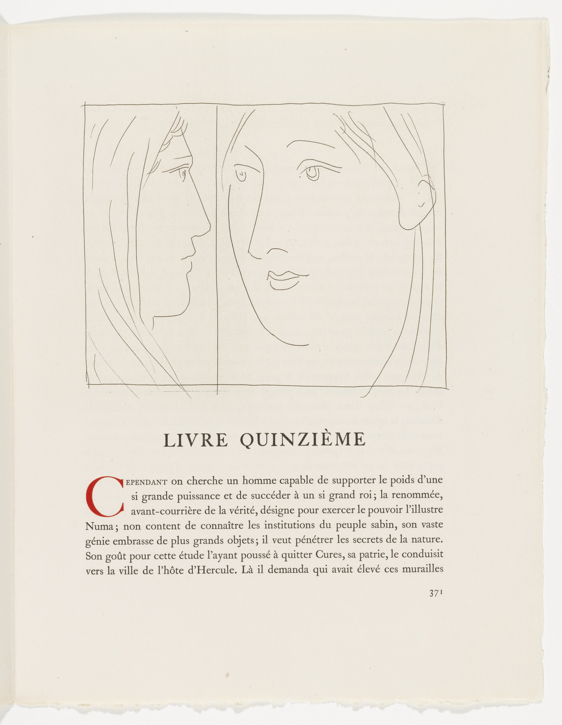 Pablo Picasso. Two Heads of Women (Deux têtes de femme) from Les Métamorphoses. 1931