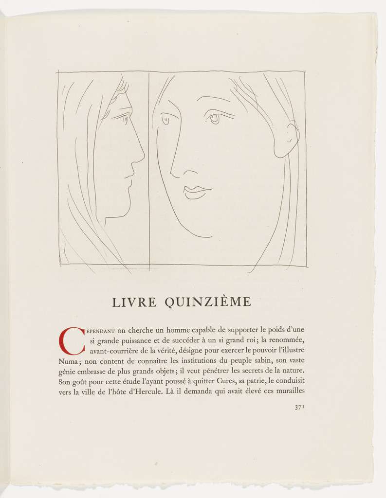 Two Heads of Women (Deux têtes de femme) from Les Métamorphoses