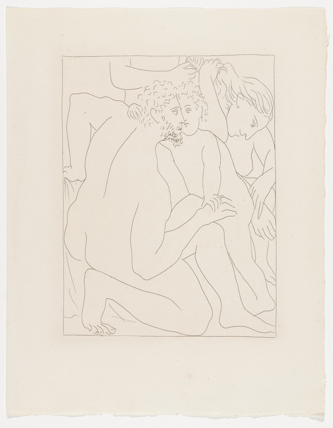 Pablo Picasso. Deucalion and Pyrrha Create a New Human Race (Deucalion et Pyrrha créent un nouveau genre humain) from Les Métamorphoses. 1930, published 1931
