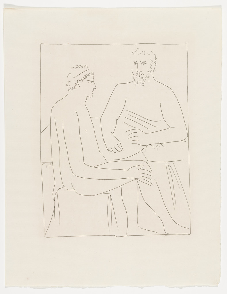 Numa Follows the Lessons of Pythagoras (Numa suit les cours de Pythagore) from Les Métamorphoses