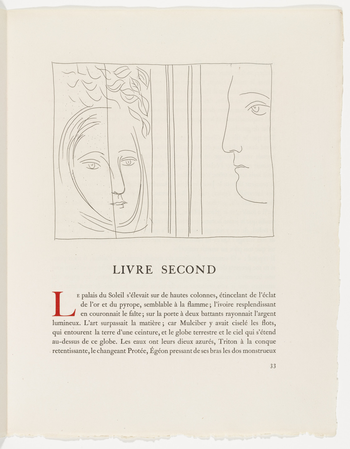 Pablo Picasso. Profile and Head of a Woman (Profil et tête de femme) from Les Métamorphoses. 1931