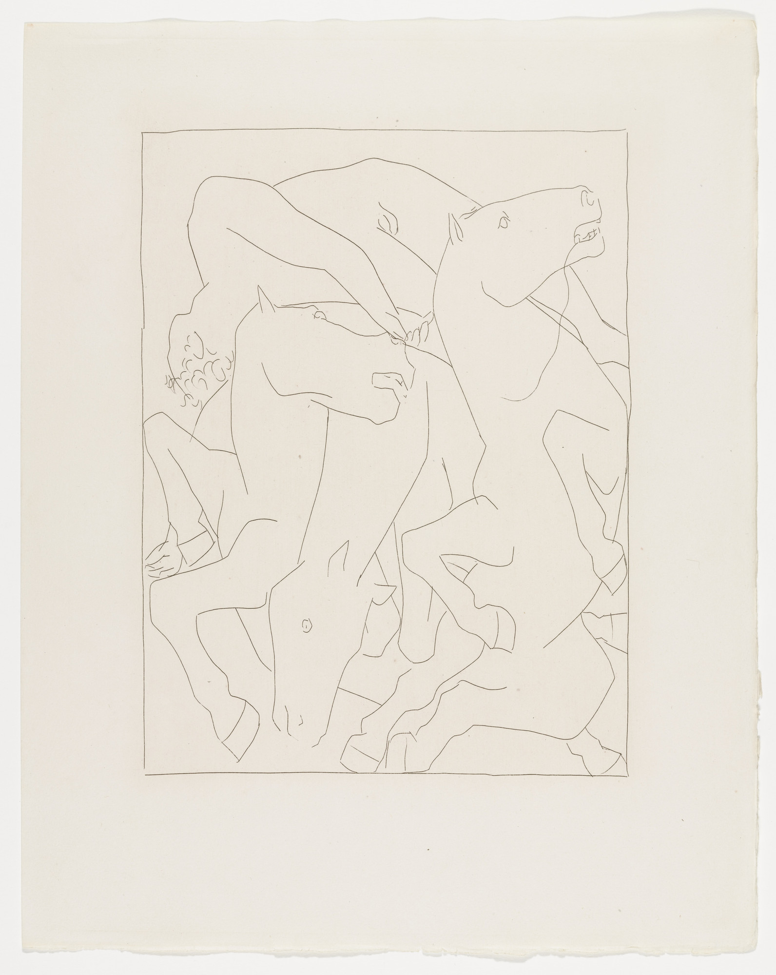 Pablo Picasso. The Fall of Phaethon with the Sun Chariot (Chute de Phaéthon avec le char du soleil) from Les Métamorphoses