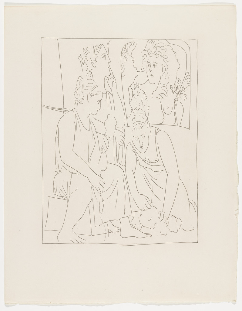 Minyas' Daughters Refuse to Recognize the God Bacchus (Les Filles de Minyas refusent de reconnaître le dieu Bacchus) from Les Métamorphoses