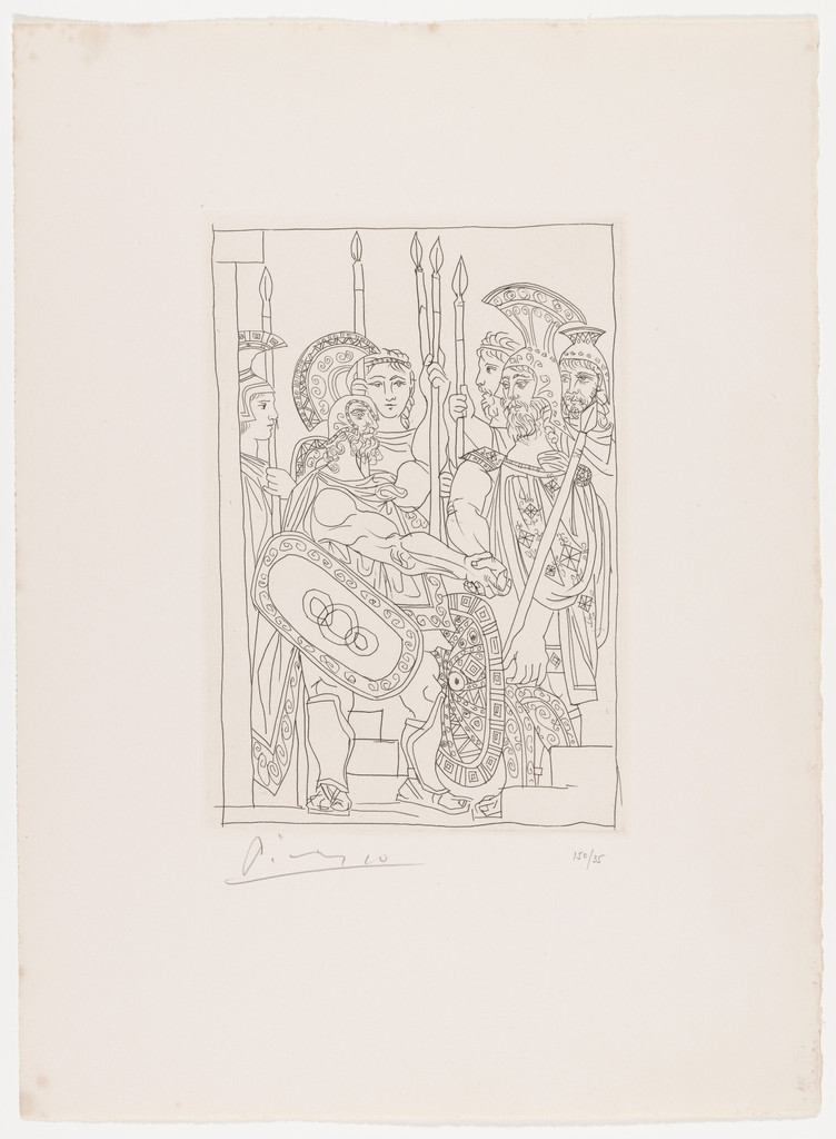 Accord Between the Spartan and Athenian Warriors: The Peace (Accord entre les Athéniens et les Spartiates, la paix) from Lysistrata