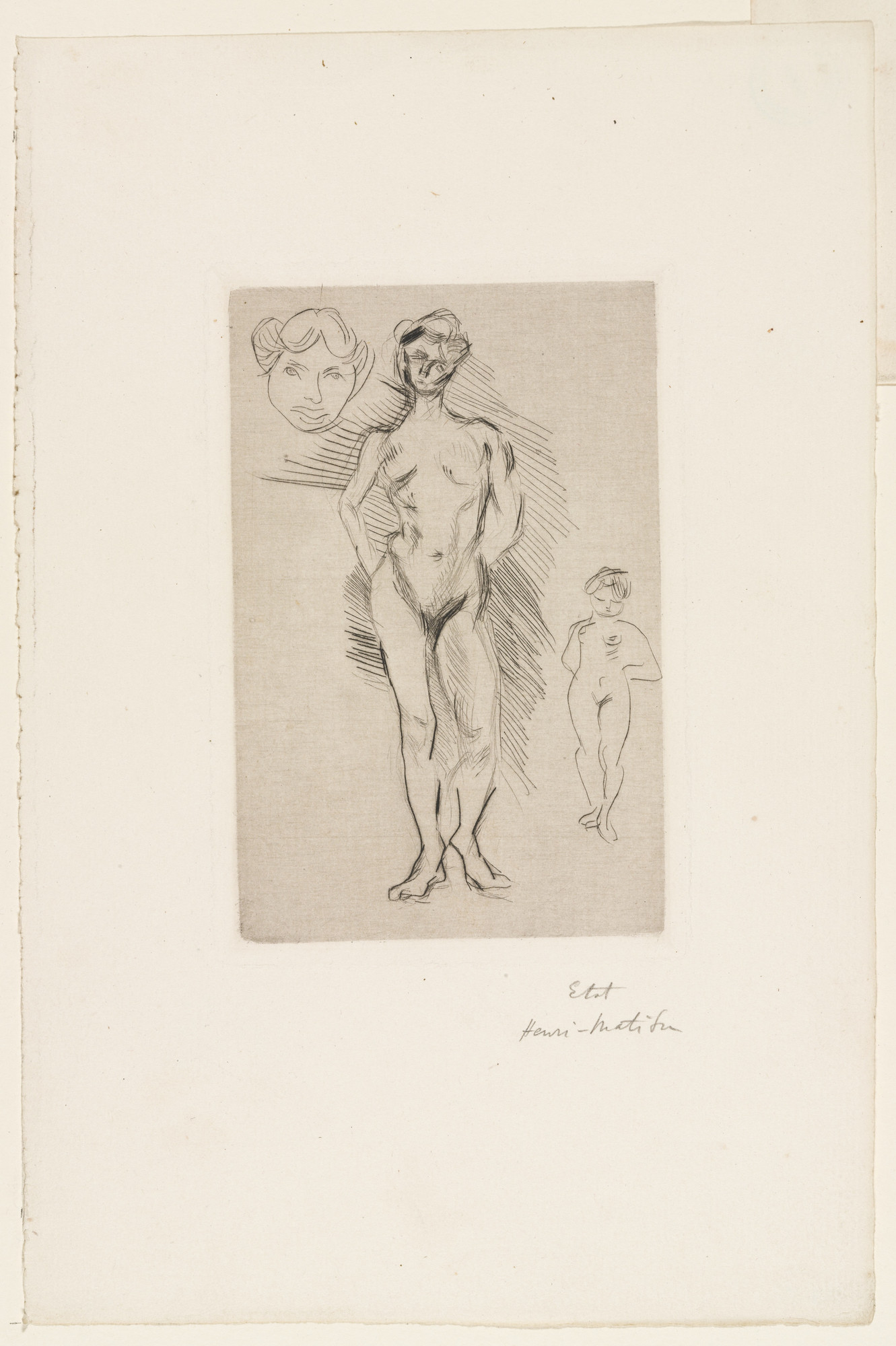 Henri Matisse. Two Nudes, One Head (Deux nus, une tête)