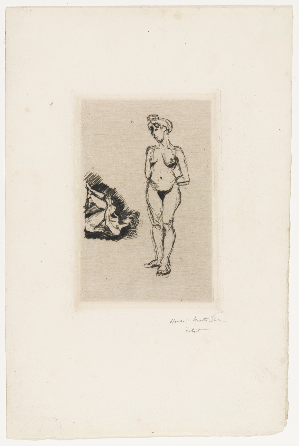 Henri Matisse. Two Studies of a Nude (Deux études de nu). 1900–03