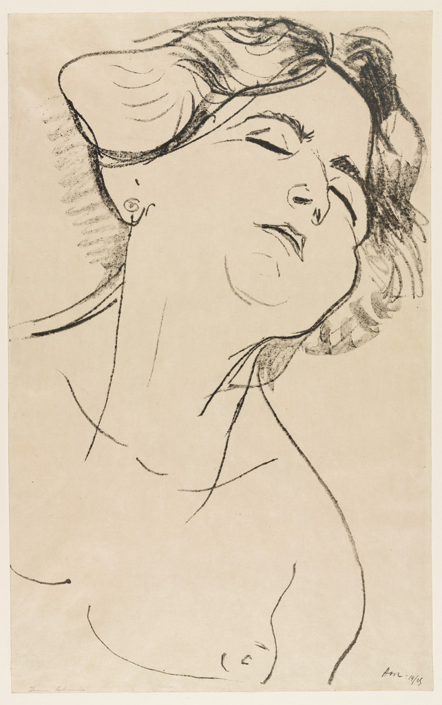 Woman's Head, Eyes Closed (Tête de femme, les yeux clos)
