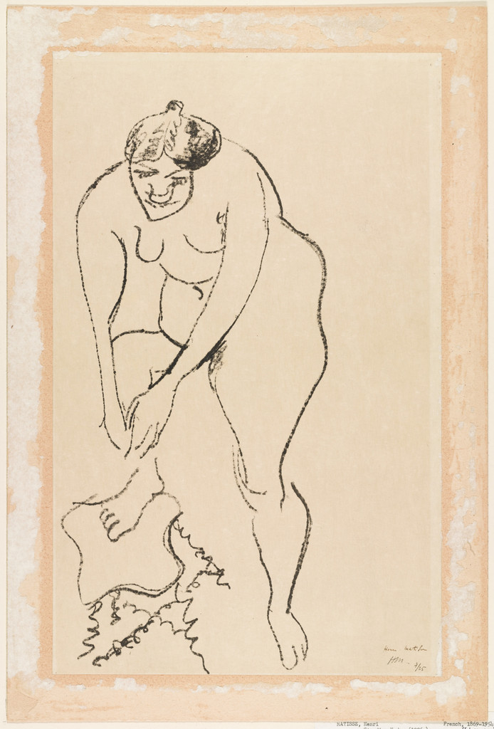 Nude with Right Foot on Stool (Nu au pied droit sur un tabouret)