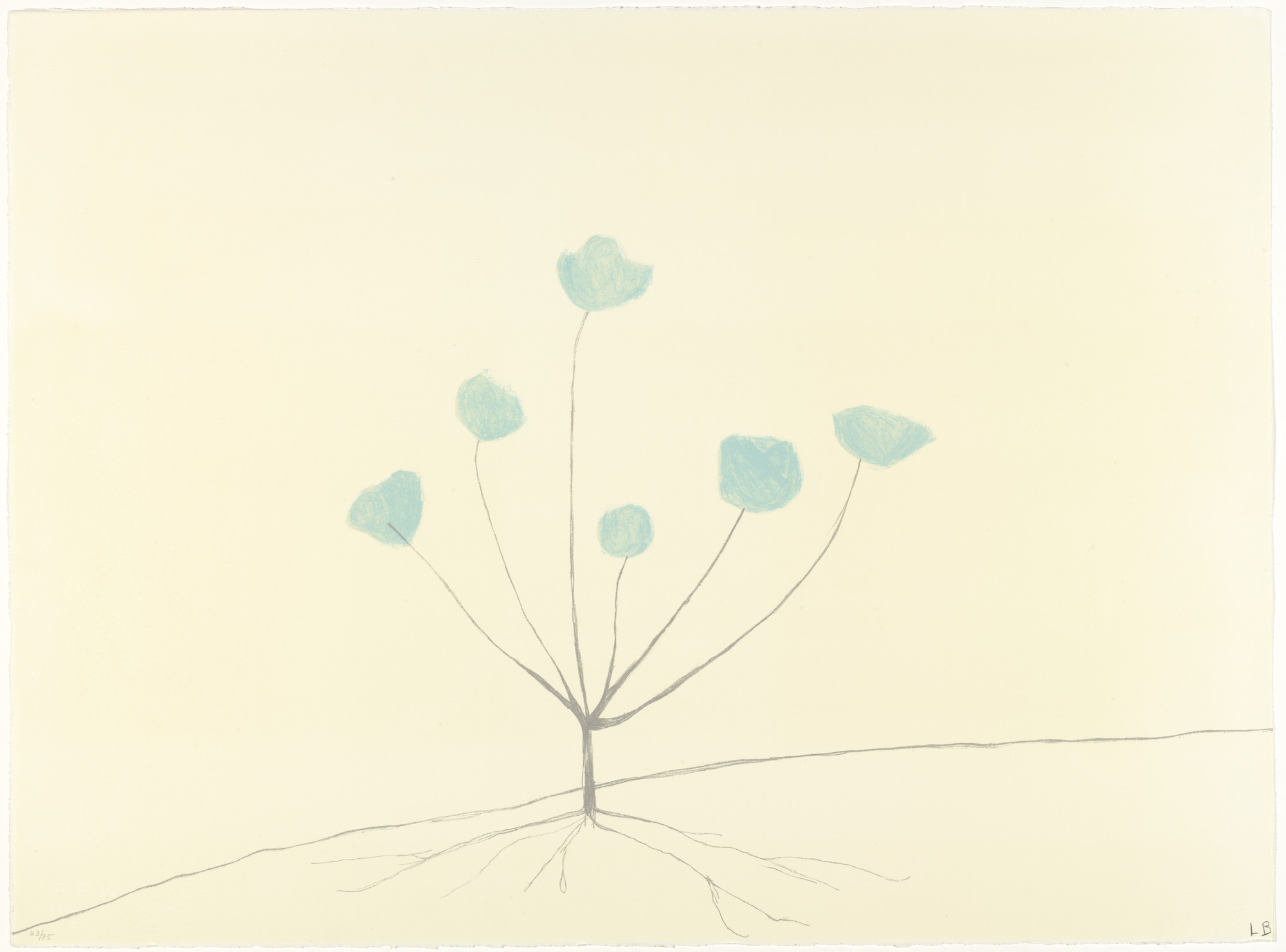 Louise Bourgeois. A Flower In the Forest, only state, from the portfolio by various artists, The Geldzahler Portfolio