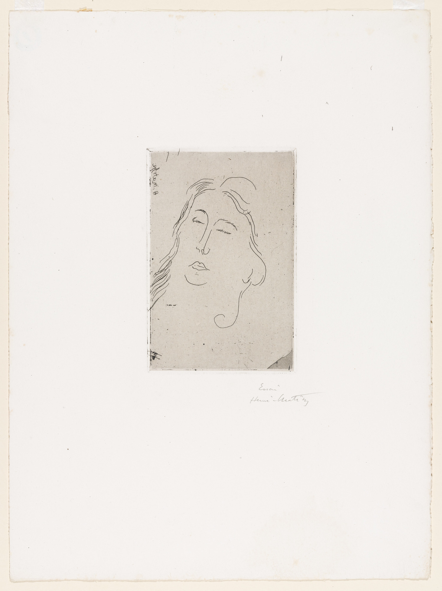 Henri Matisse. Marguerite, with closed eyes (Marguerite, les yeux fermés)