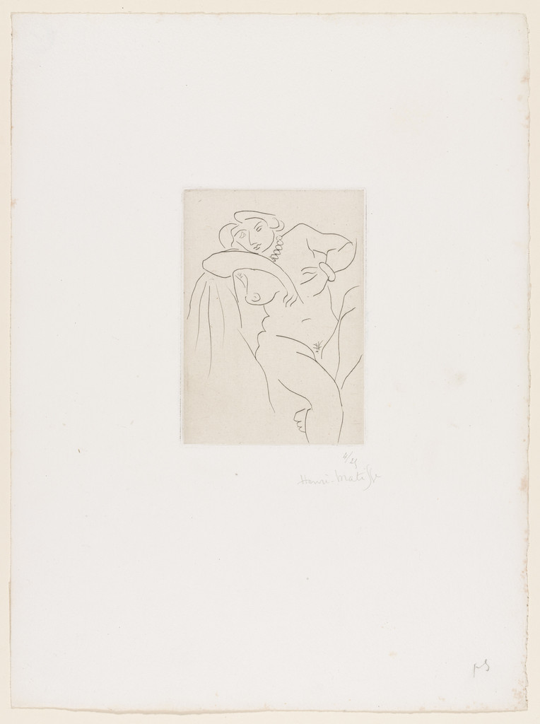 Seated Nude with Pearl Necklace (Nu assis au collier de perles)