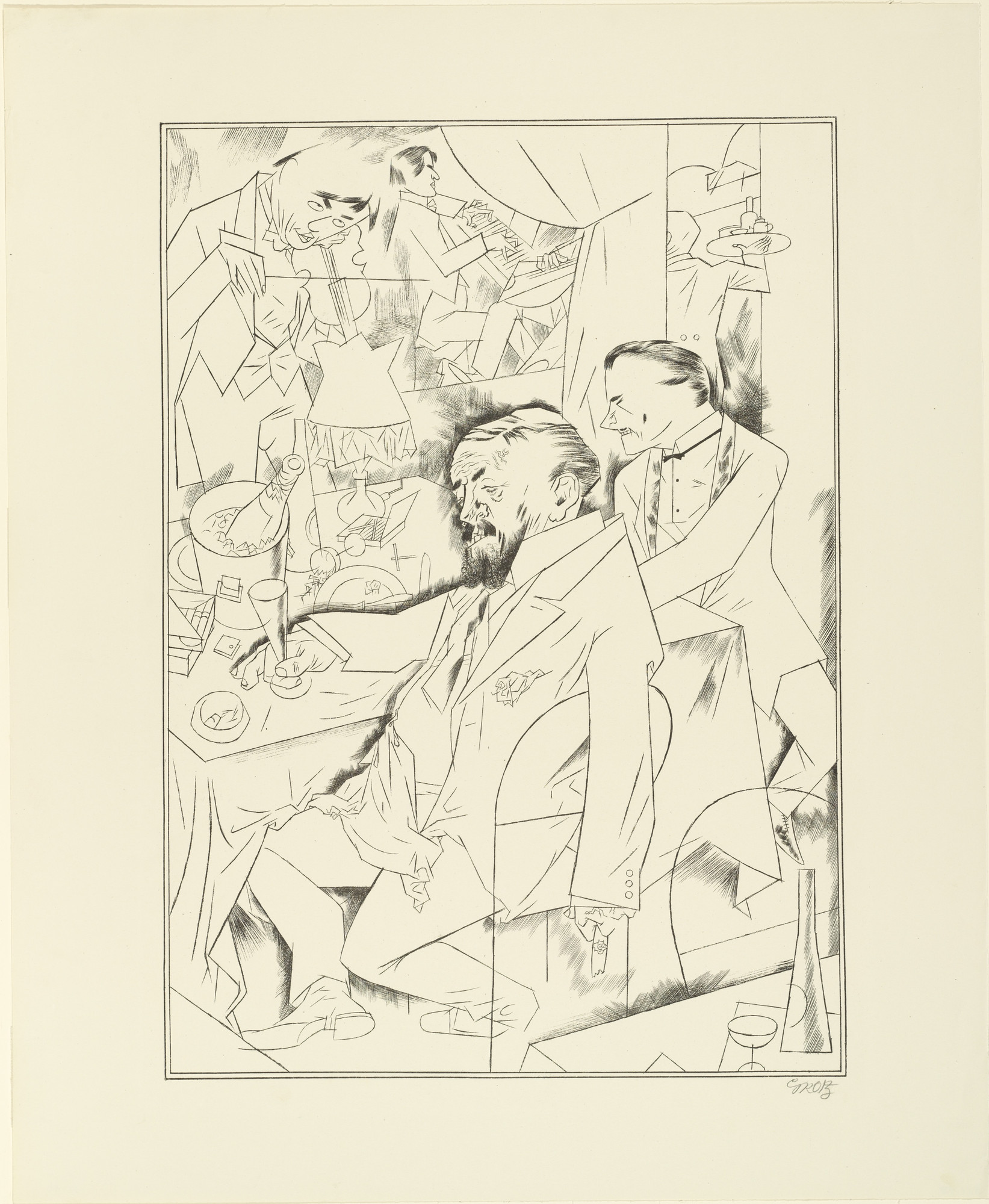 George Grosz. Gypsy Music (Zigeunermusik)