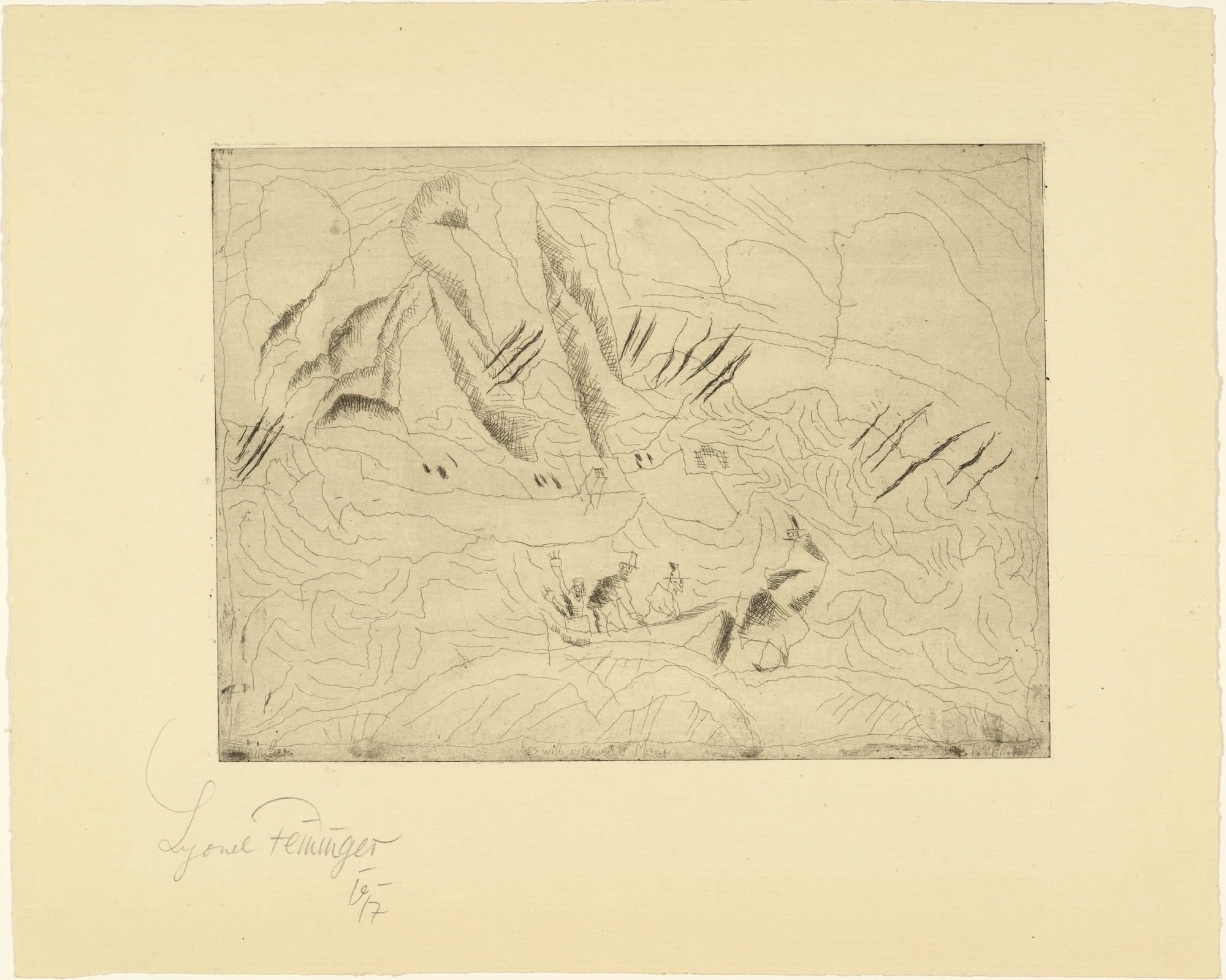 Lyonel Feininger. THE WILD AGITATED SEA