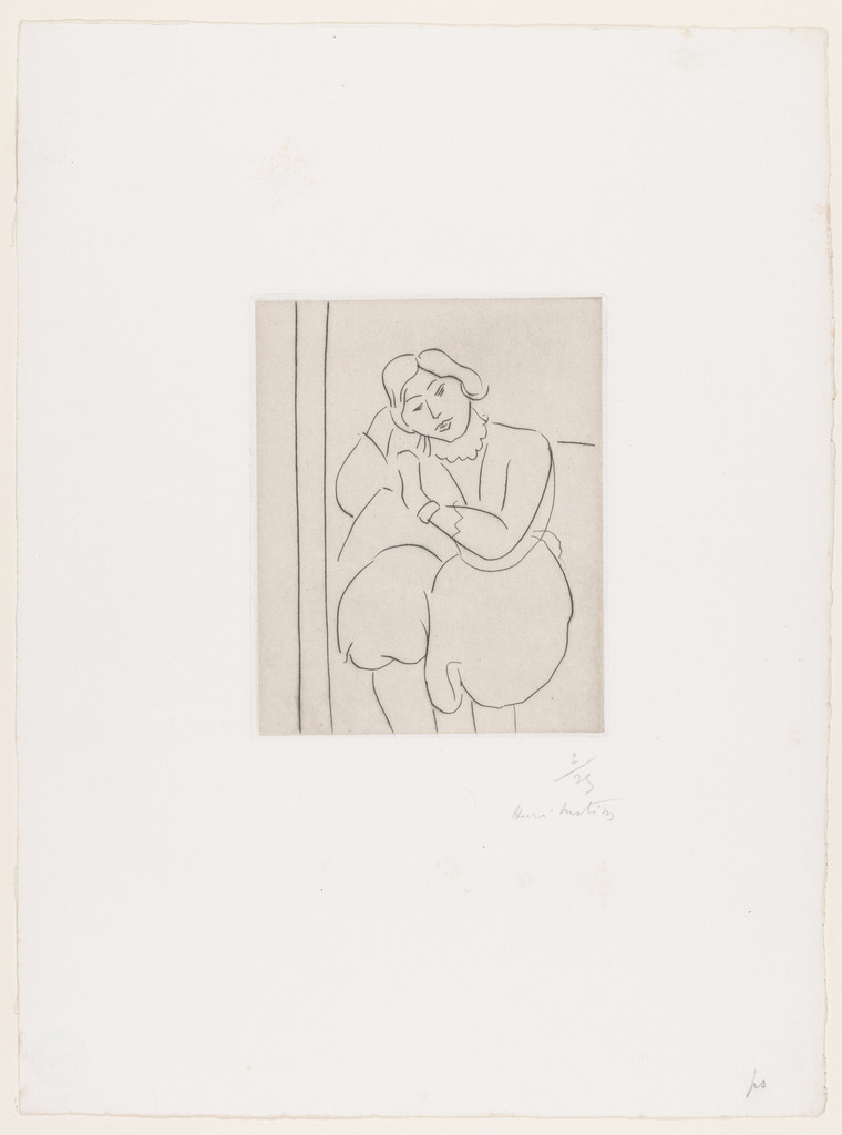 Seated Figure, Head Leaning on Right Hand (Figure assise, la tête appuyée sur la main droite)