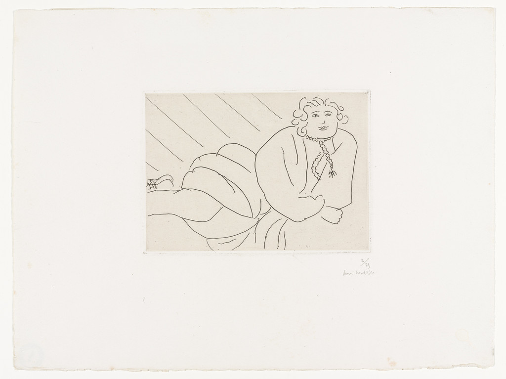Young Woman, the Cord of her Robe as a Necklace (Jeune femme, la cordelière de son peignoir en collier)
