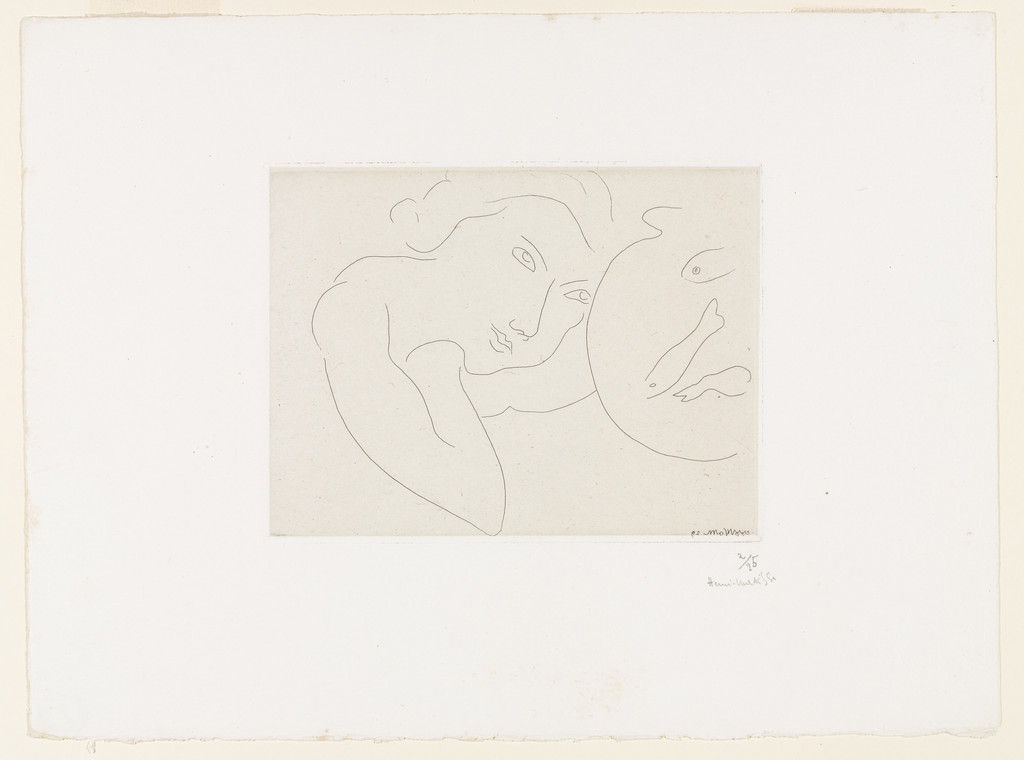Head Leaning and Goldfish Bowl (Tête penchée et bocal de poissons)