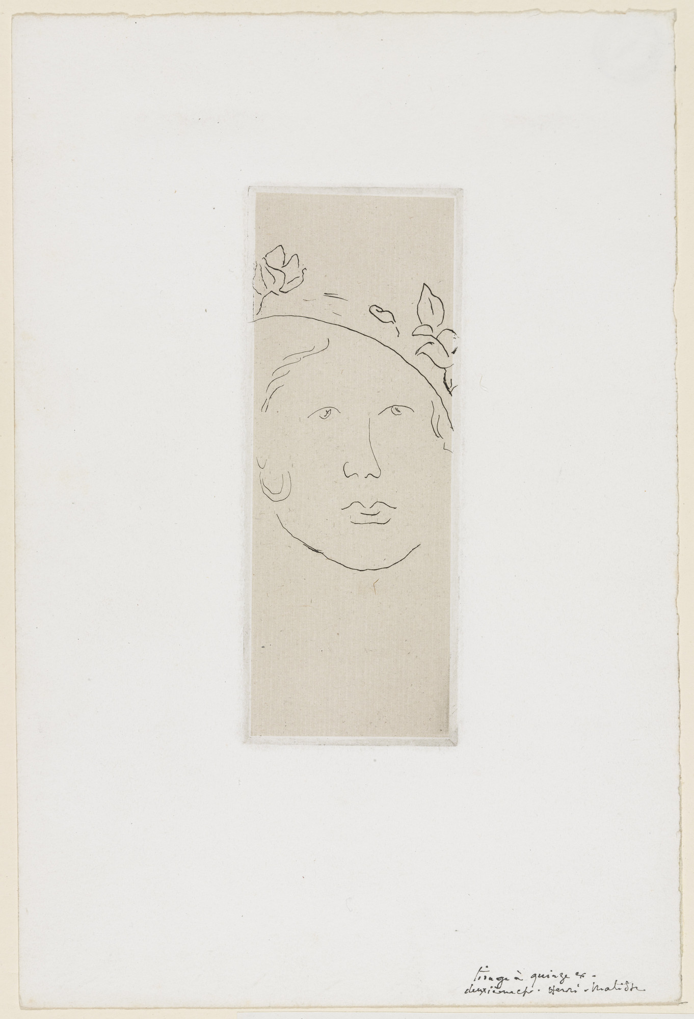 Henri Matisse. Loulou - Flowered Hat (Loulou Masque - chapeau fleuri)