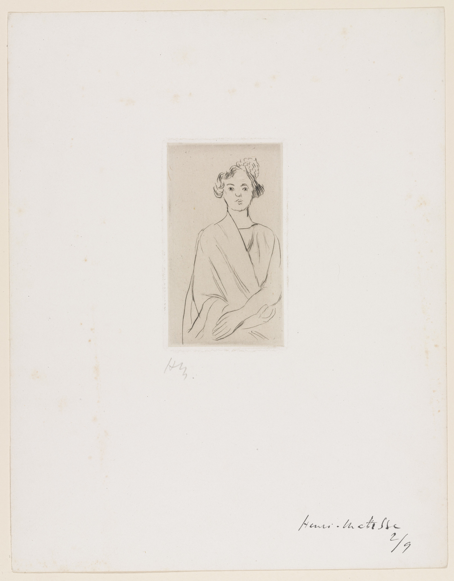 Henri Matisse. Young Girl with a Spanish Comb (Jeune femme au peigne espagnol)