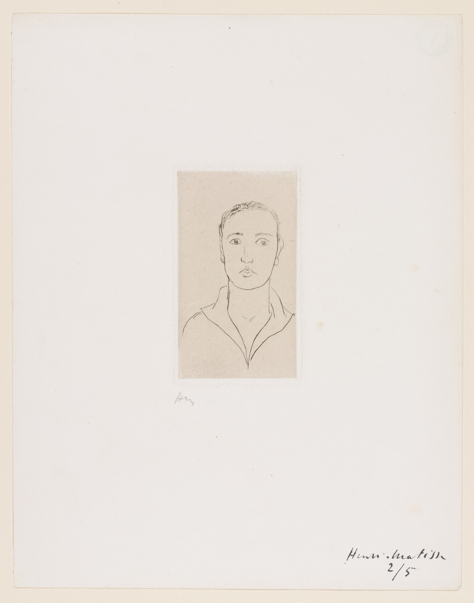Henri Matisse. Henriette, Young Sailor (Henriette, jeune marin)